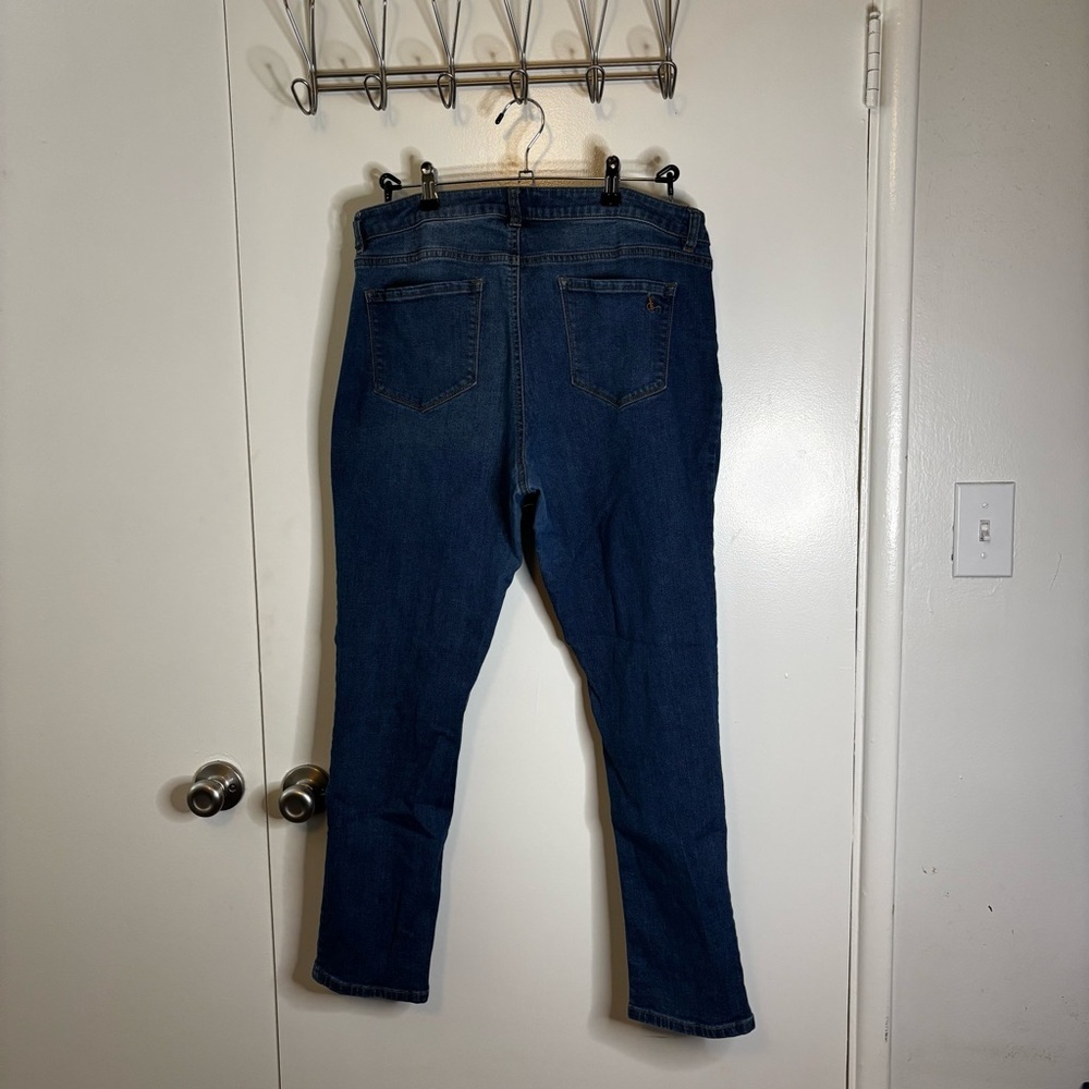 Measure & Made Classic Blue Skinny Ankle Jeans - Picture 7 of 13